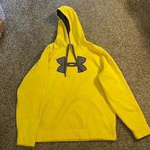 Under Armour Yellow Hoodie with Black Logo